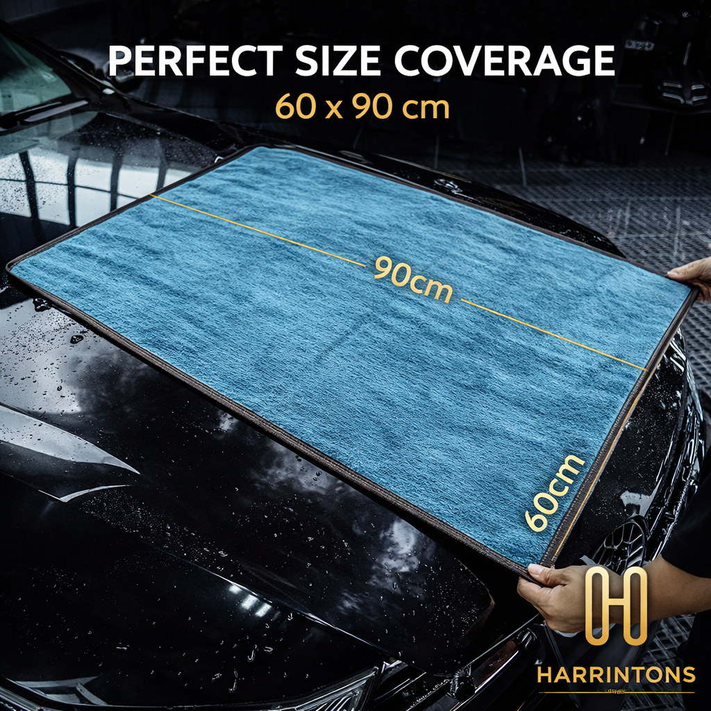 Large Extra Thick (1600 GSM) Microfiber Drying Towel for cars