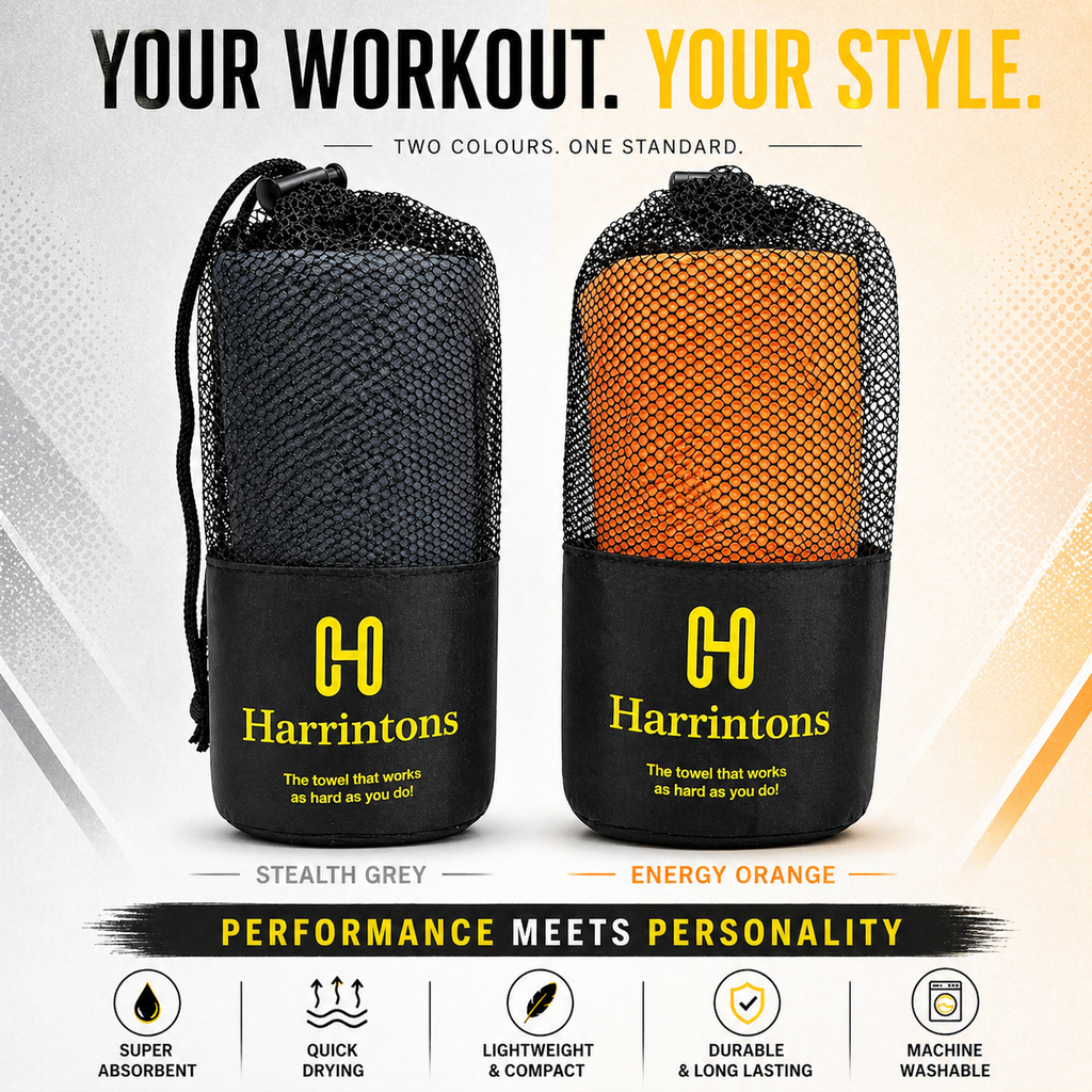 Microfiber Gym Sports Towel- Quick Dry and Super Absorbent