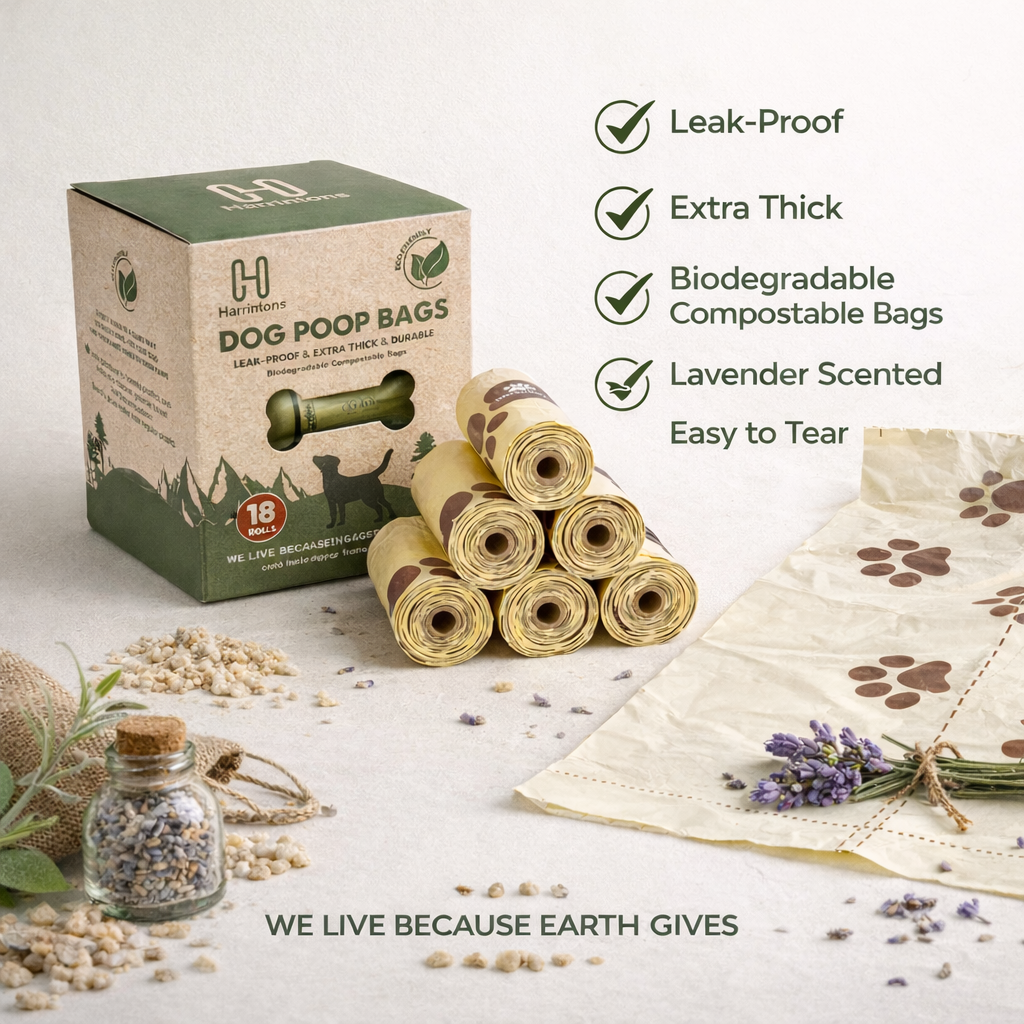 Biodegradable Leak Proof, Extra thick and Scented Dog Poo Bags (270 bags)