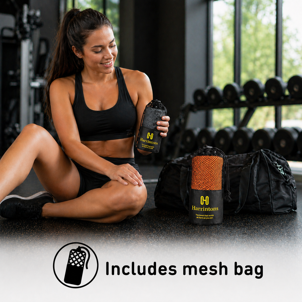 Microfiber Gym Sports Towel- Quick Dry and Super Absorbent