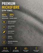 Microfiber Gym Sports Towel- Quick Dry and Super Absorbent